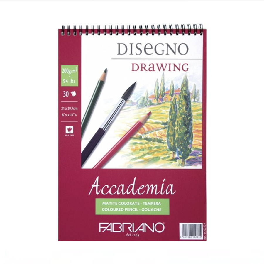 Cuaderno, Bloc de Dibujo, Formato Din A4 Encolado y con recuadro. Campus  Drawing (600281)